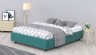 Кровать SleepBox в интерьере сосна_бирюзовый Grace17